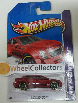 Cadillac cts V Dark Red 152 2013 Hot Wheels Case G