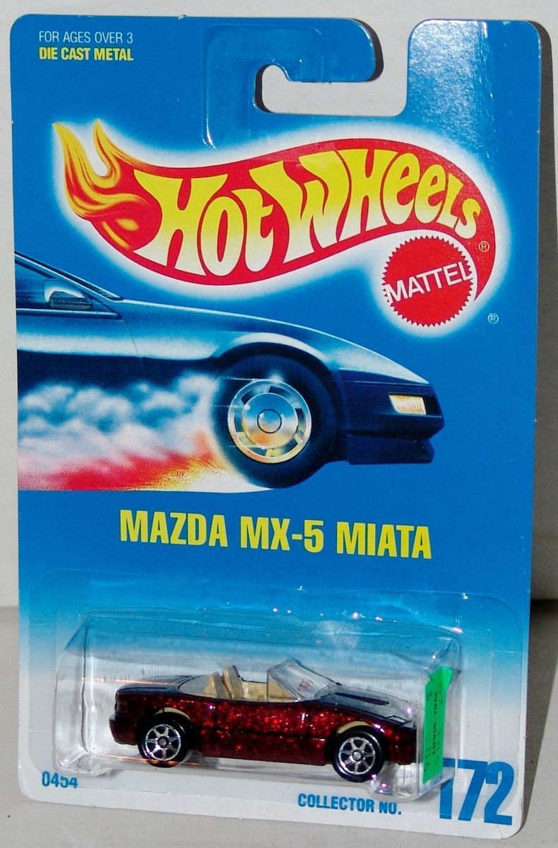 Hot Wheels Mazda Miata MX 5 SP7 Wheels Collector 172 Malaysia 1997