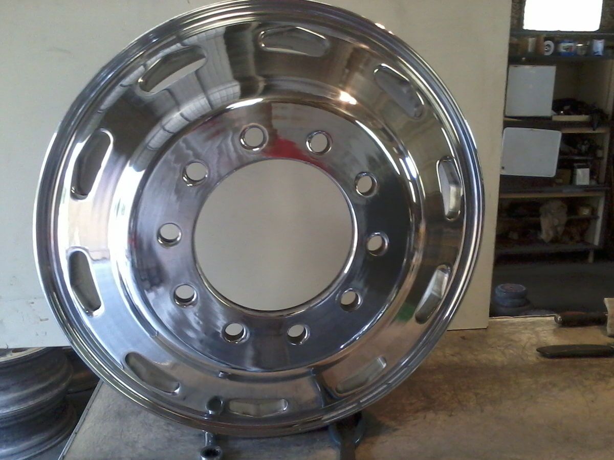  Freightliner KW Used 24 5 Aluminum Semi Wheels Fresh Machine Polish