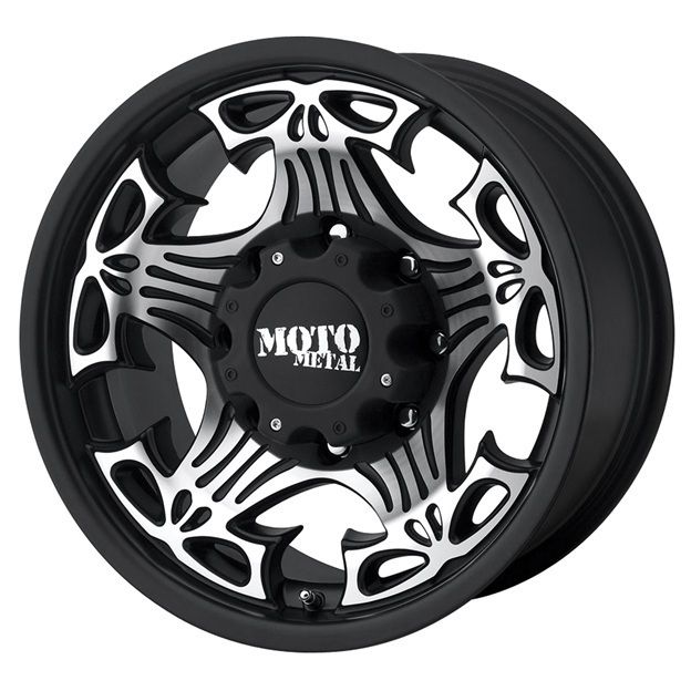  MO909 SKULL MO90989063312N 18X9 12MM OFFSET 6X135 G BLACK MACH RIM