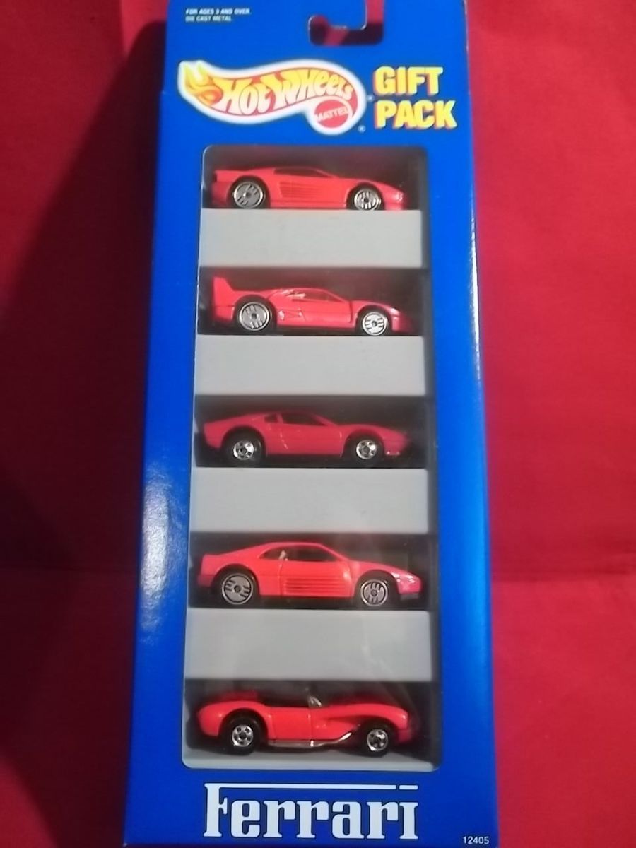 1993 Hot Wheels Red Ferrari Testarossa F40 250 308 Version 348 5 Car