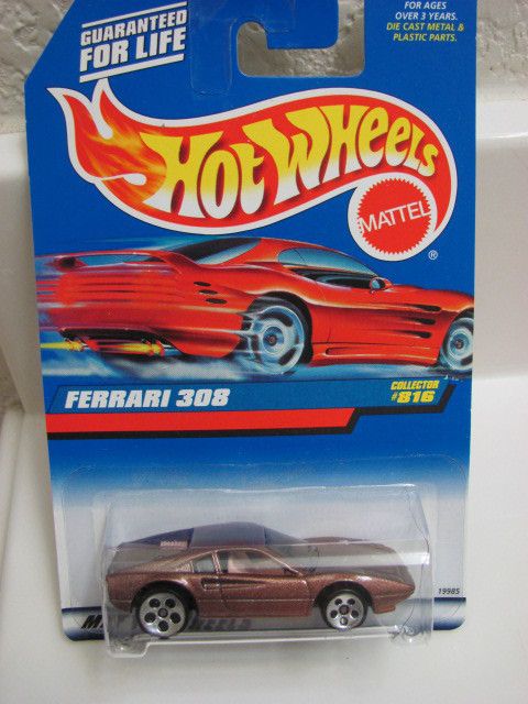 Hot Wheels 1998 Ferrari 308 Collect 816 Brown RARE