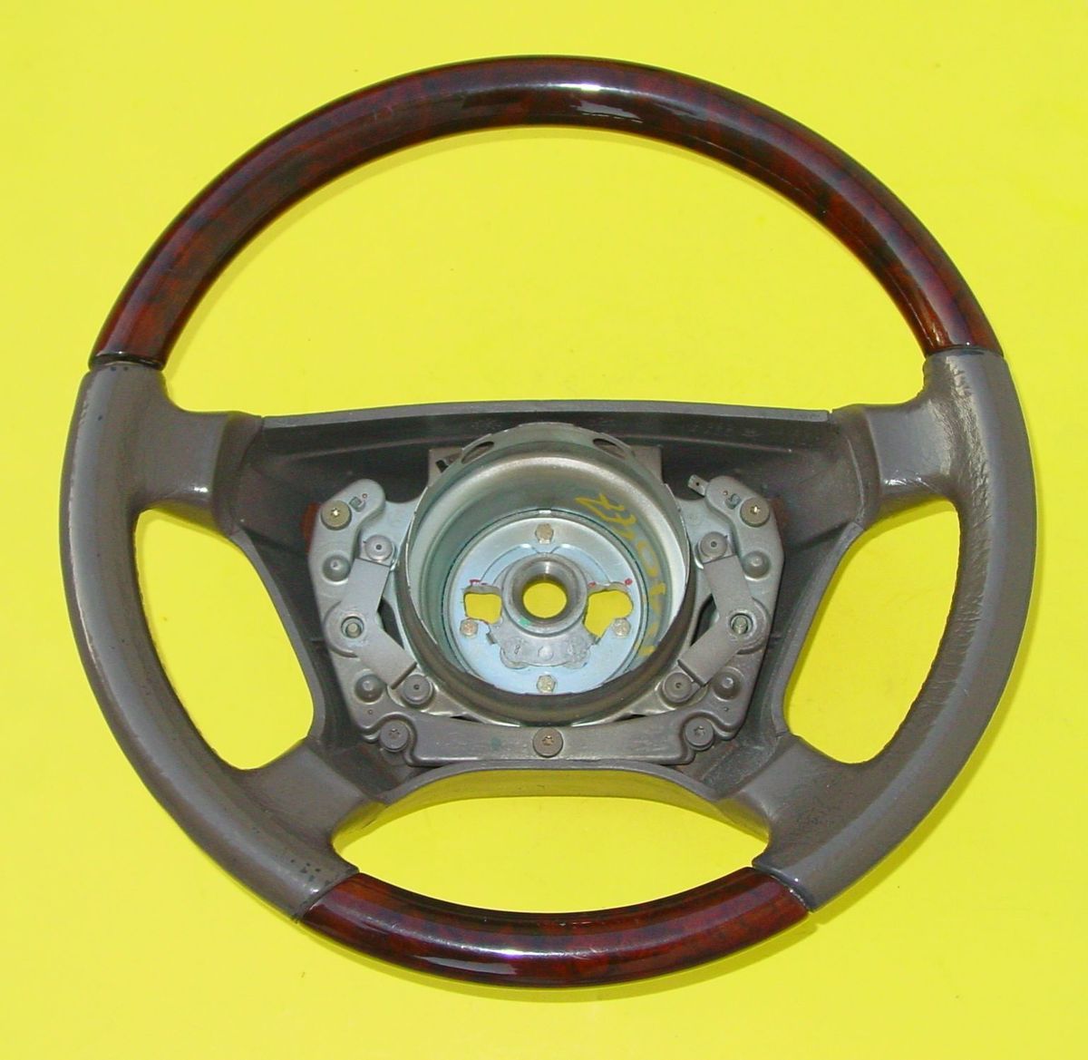 Genuine Burl Wood Steering Wheel for Mercedes CL s Class 1994 to 1999